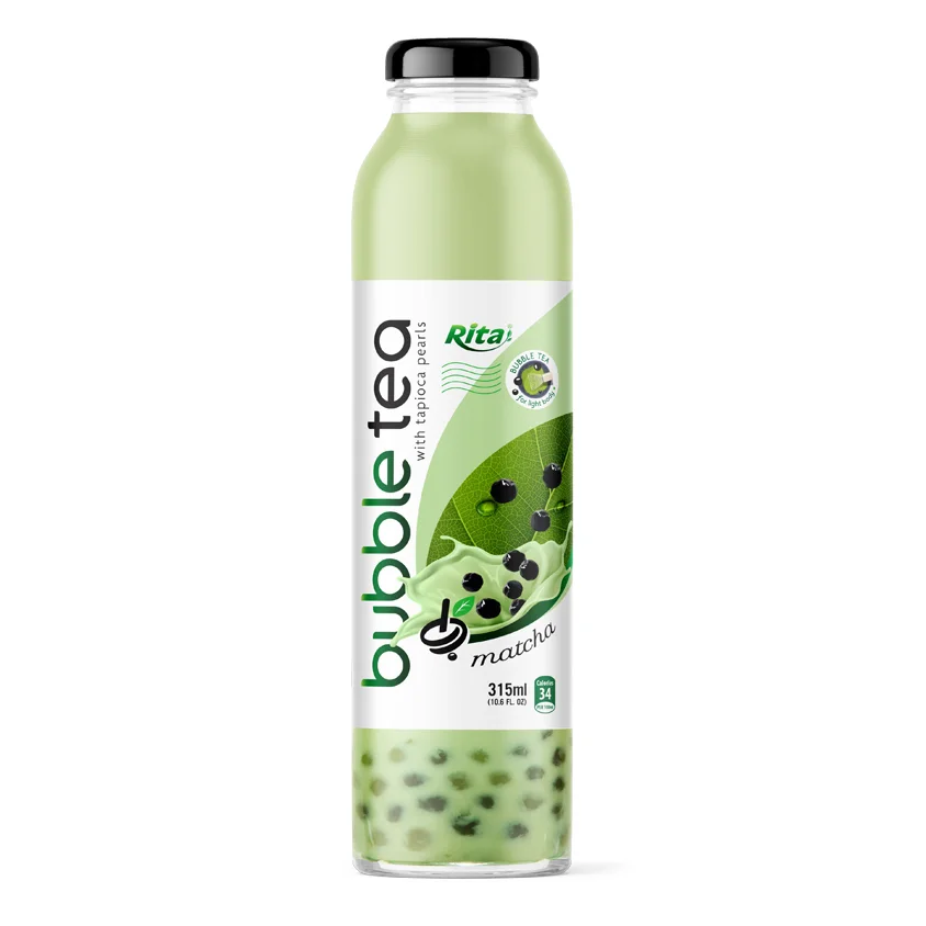 Glass Bottle 315ml Bubble Tea Matcha Flavor Glass bottle 315ml Bubble Tea 4