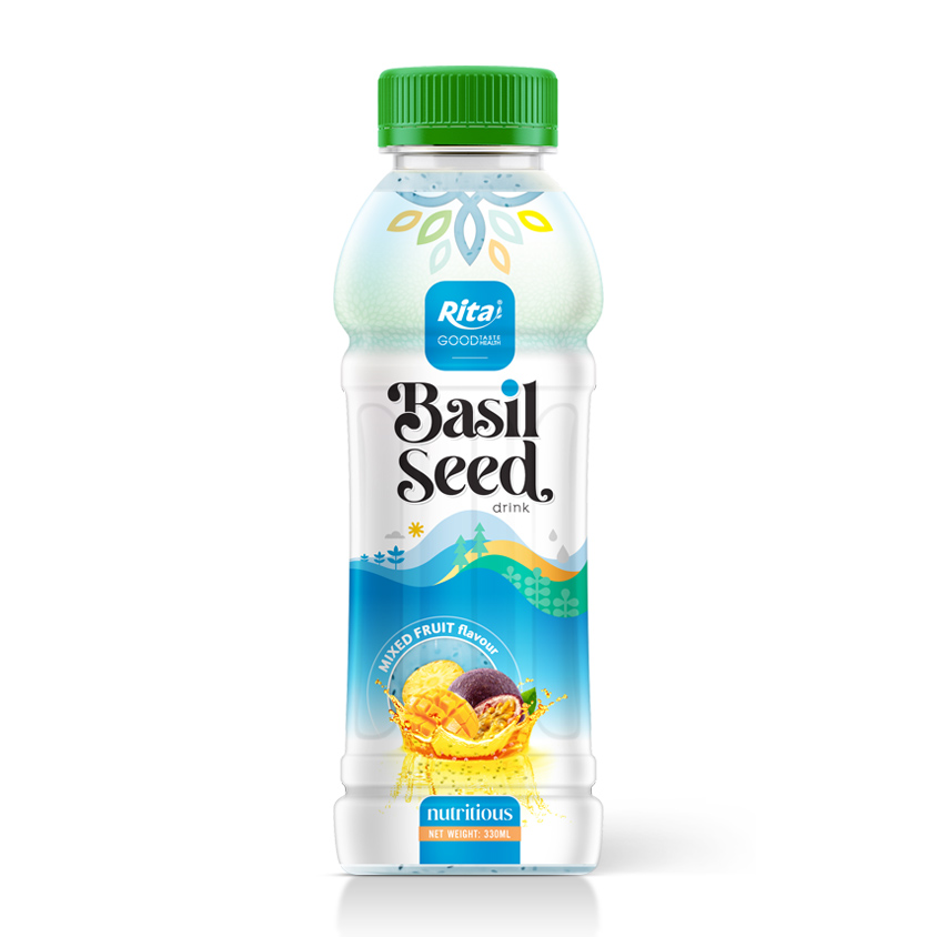 Basil seed 330ml Pe Bottle Mixed Juice