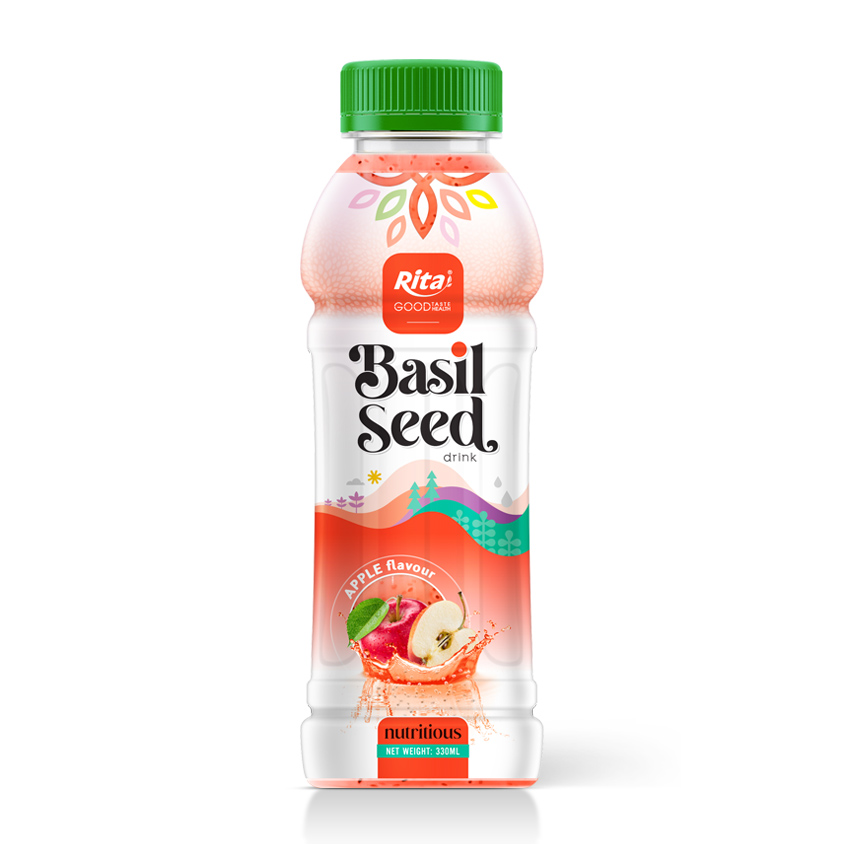 Basil seed 330ml Pet Apple Juice