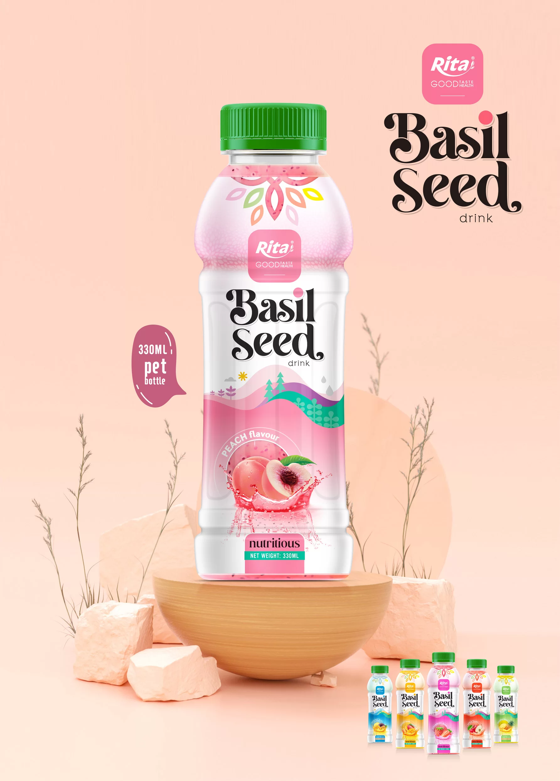 Basil seed 330ml Pet Bottle