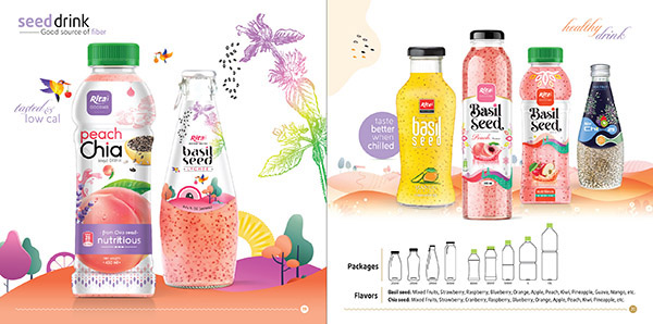 chia and basil seed drink RITA beverage brand