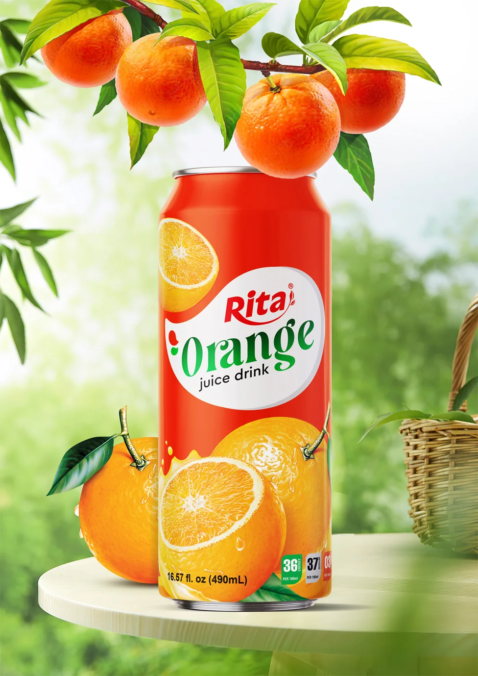 Can orange juice online