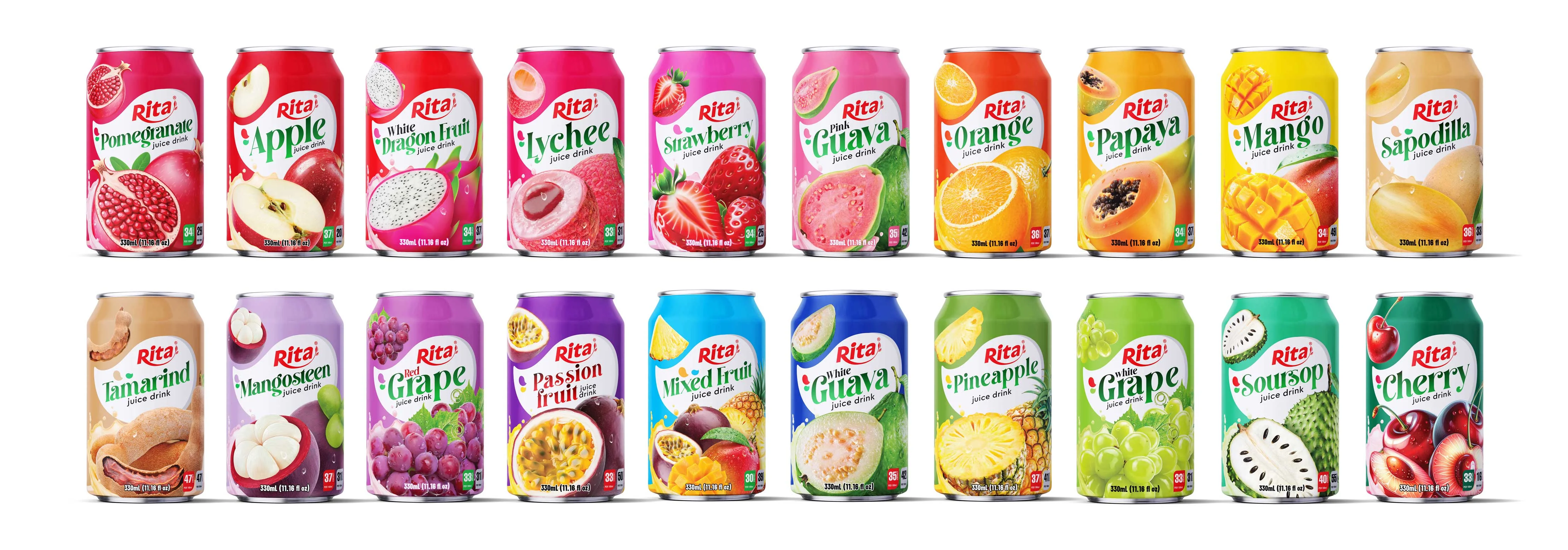 All Vietnam tropical fruit juice cans own brand