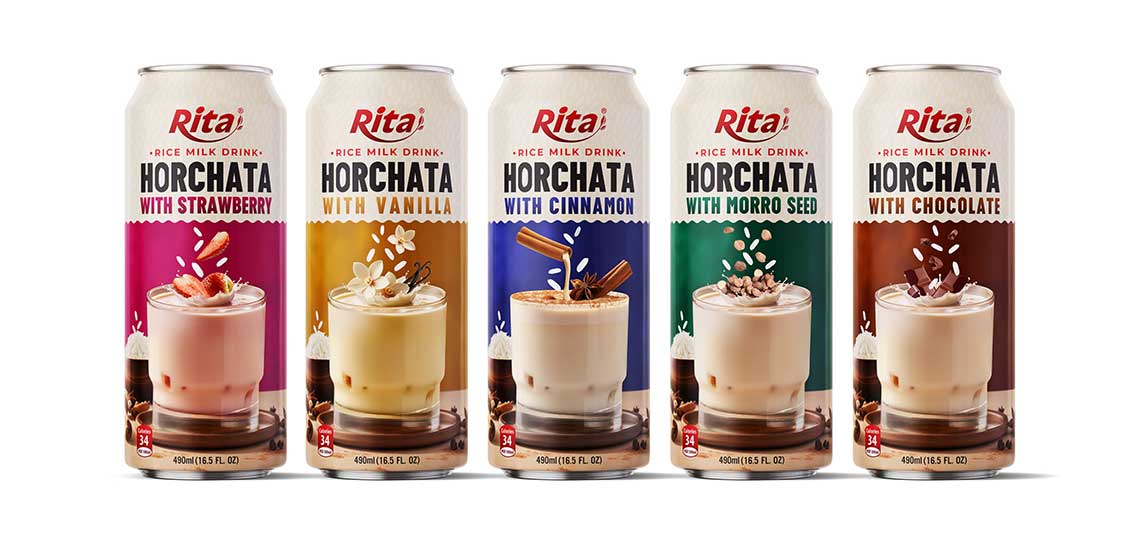 Mixed Horchata Rice milk drink 490ml cans