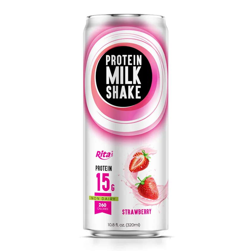 10.8 FL Oz Rita Protein Milk Shake with Strawberry Flavor