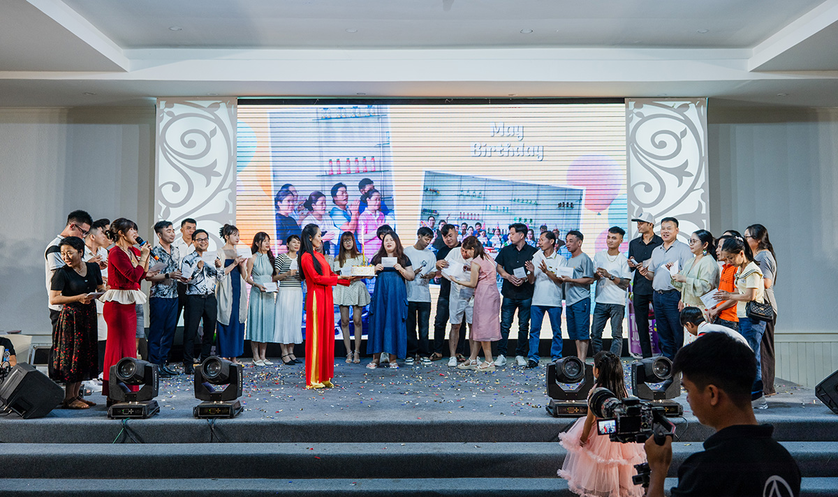 Happy birthday Rita Team Building 2025 Inspires Unity and Joy in Ninh Chu Vinh Hy