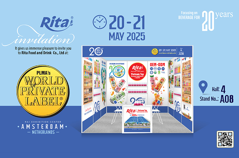 Rita Food & Drink Co.,Ltd at PLMA’s World of Private Label 2025: Vietnamese Beverage Innovation on a Global Stage