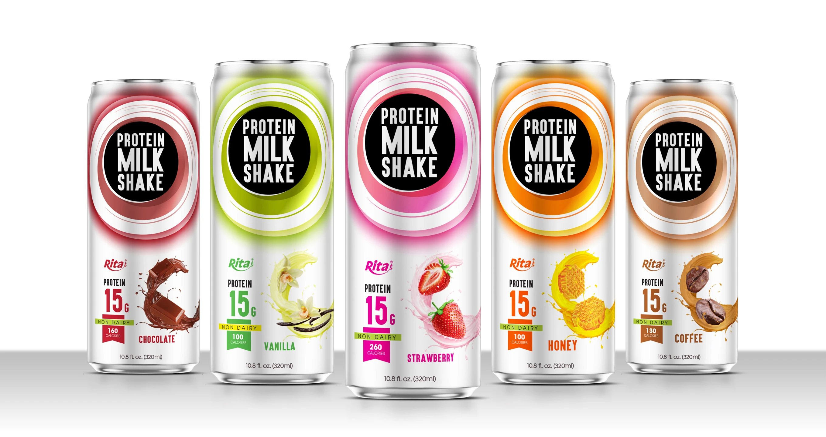 10 8 FL Oz Non Dairy Protein Milk Shake With Strawberry Juice 10 8 FL Oz Non Dairy Protein Milk Shake With Strawberry Juice