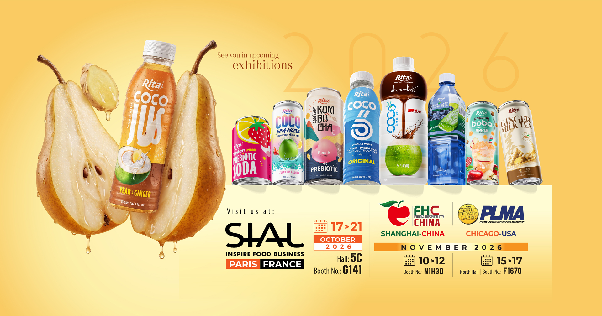 RITA Beverage – Visit us at Vietfood & Beverage Vietnam 2026 and Fine Food Australia 2026