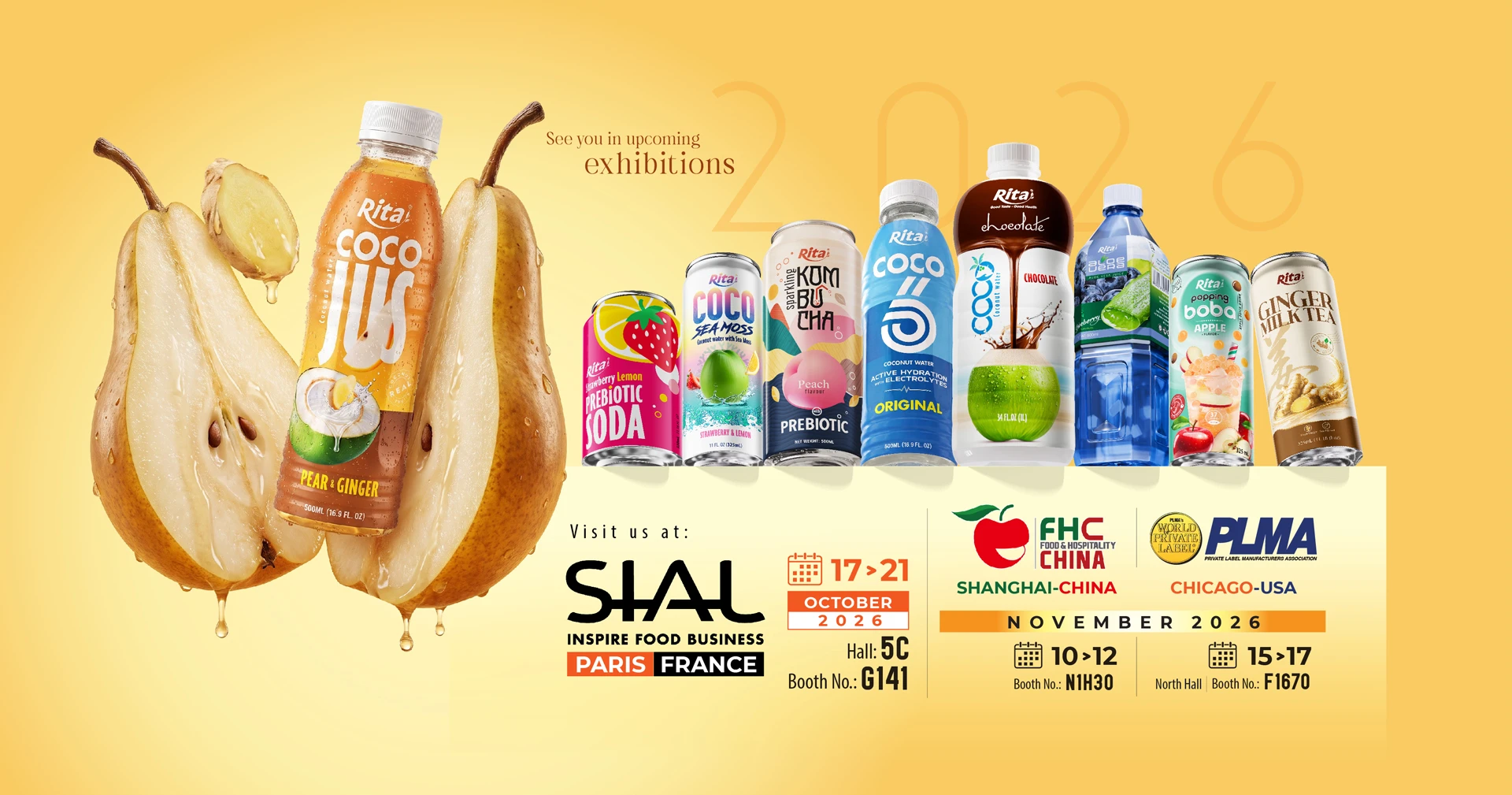 RITA Beverage – Visit us at Vietfood & Beverage Vietnam 2026 and Fine Food Australia 2026
