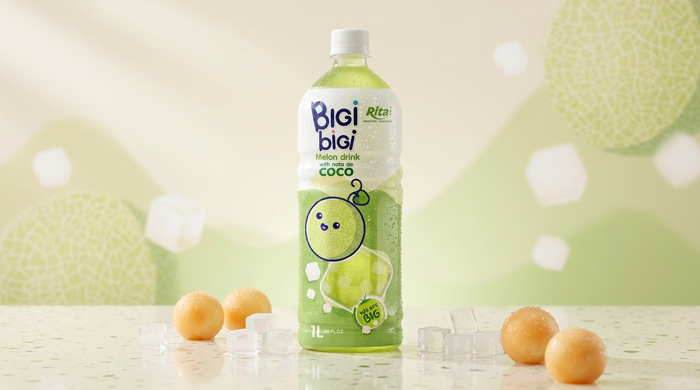 Melon juice with nata de coco 1