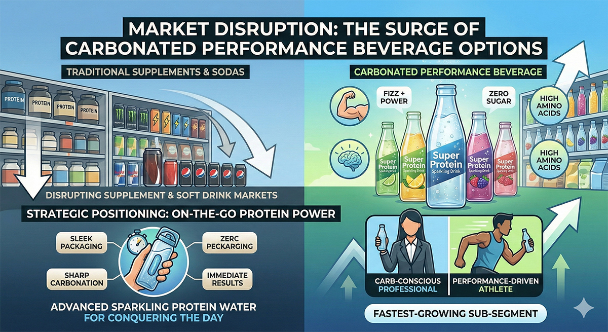 Market Disruption The Surge of Carbonated Performance Beverage Options