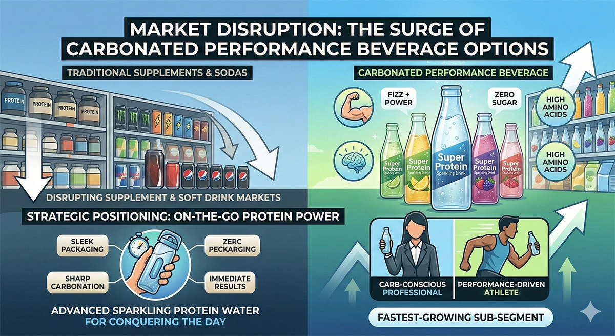 Market Disruption The Surge of Carbonated Performance Beverage Options
