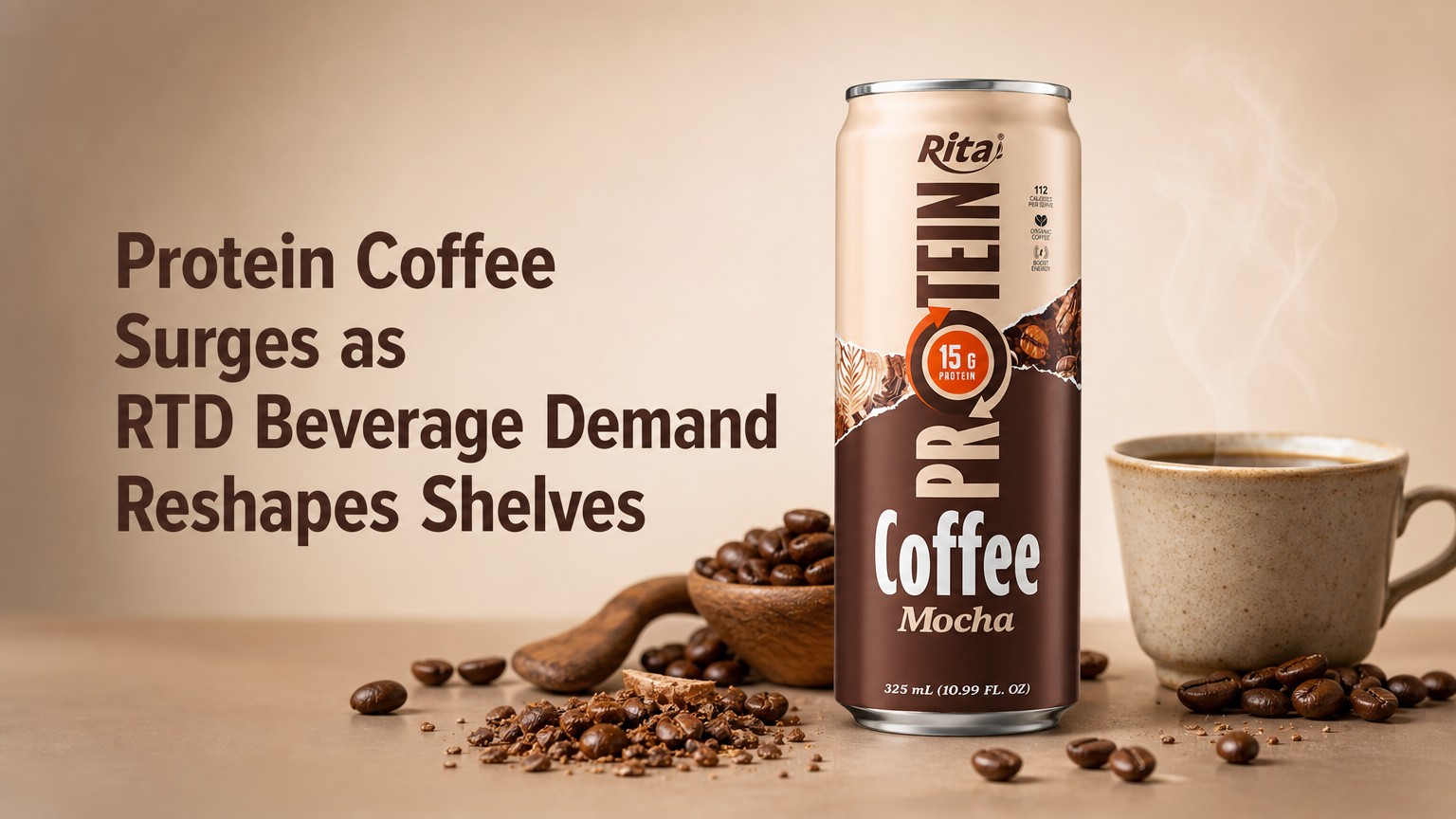 Protein Coffee Surges as RTD Beverage Demand Reshapes Shelves