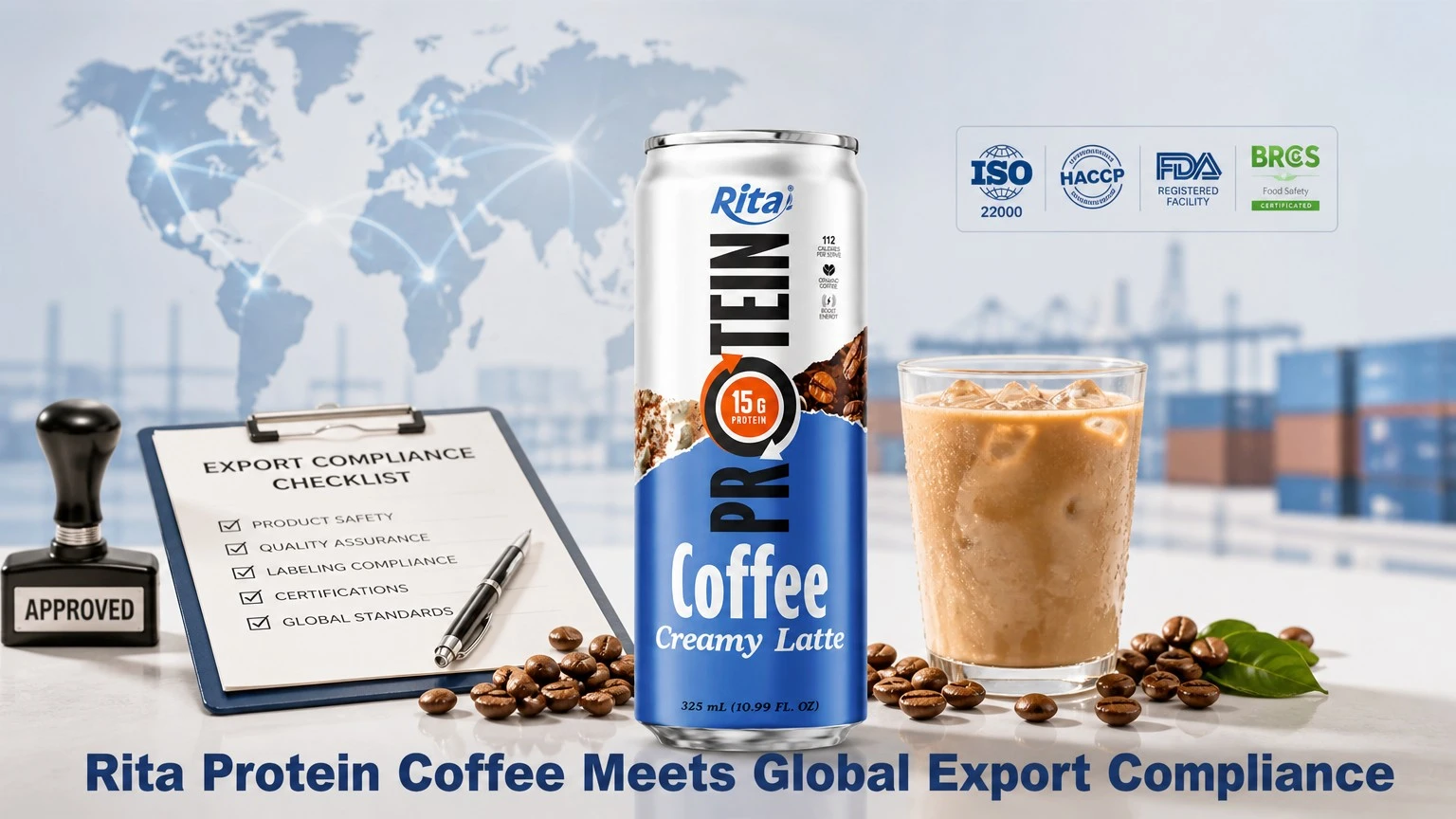 Rita Protein Coffee Can Meets the Global Export Compliance Bar