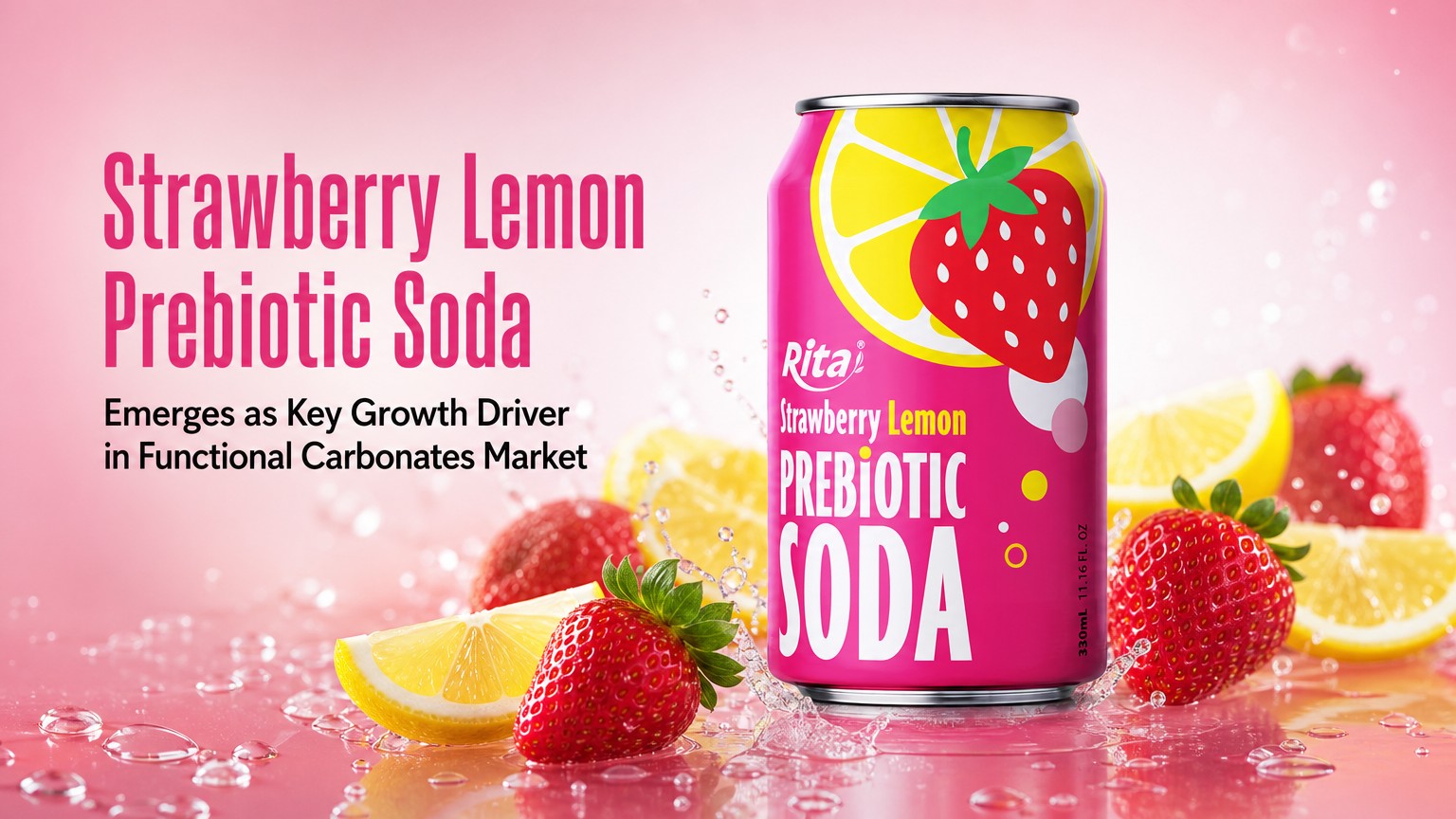 Strawberry Lemon Prebiotic Soda Emerges as Key Growth Driver in Functional Carbonates Market