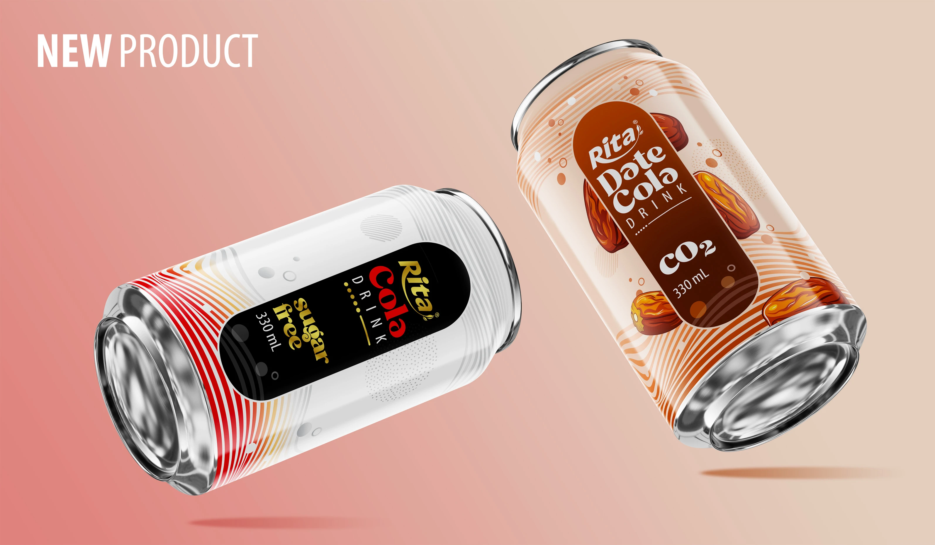 Poster Cola and Date Cola 330ml