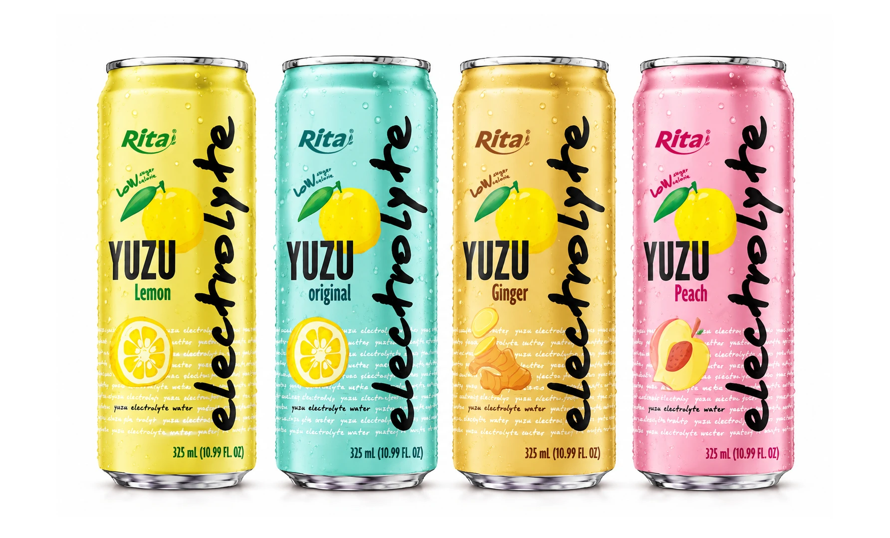 Yuzu Electrolyte Water Drink 325ml  Low Sugar Hydration Beverage Poster 1