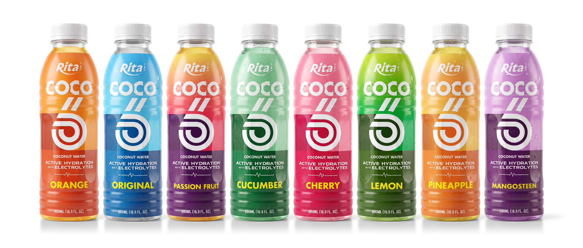 500ml Coconut Water with Electrolytes and Pineapple Flavor PET Bottle Poster 2