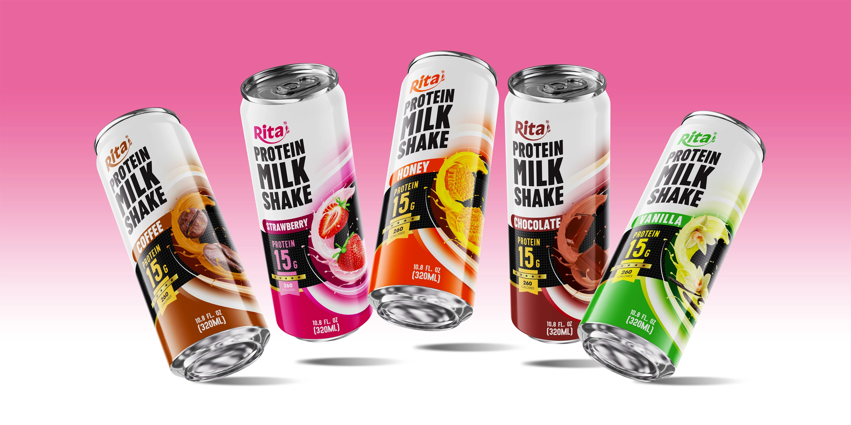 Protein Milk shake 320ml sleek can NEW 2