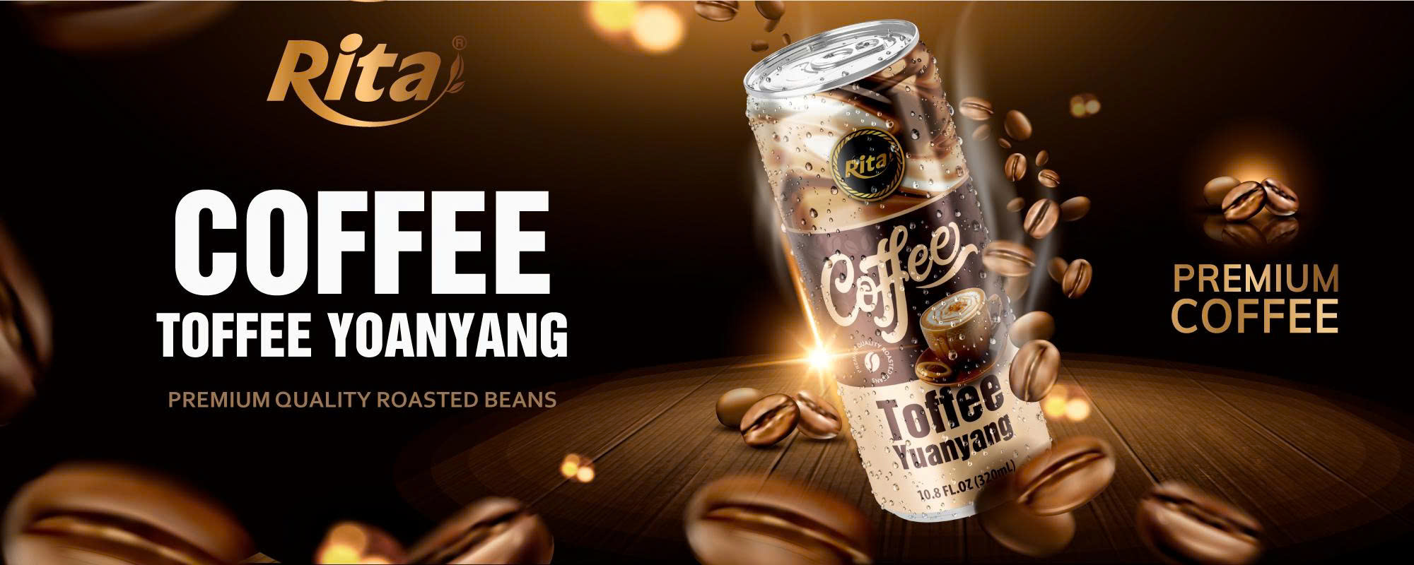 Rita Toffee Yuanyang Coffee 320ml Can 1