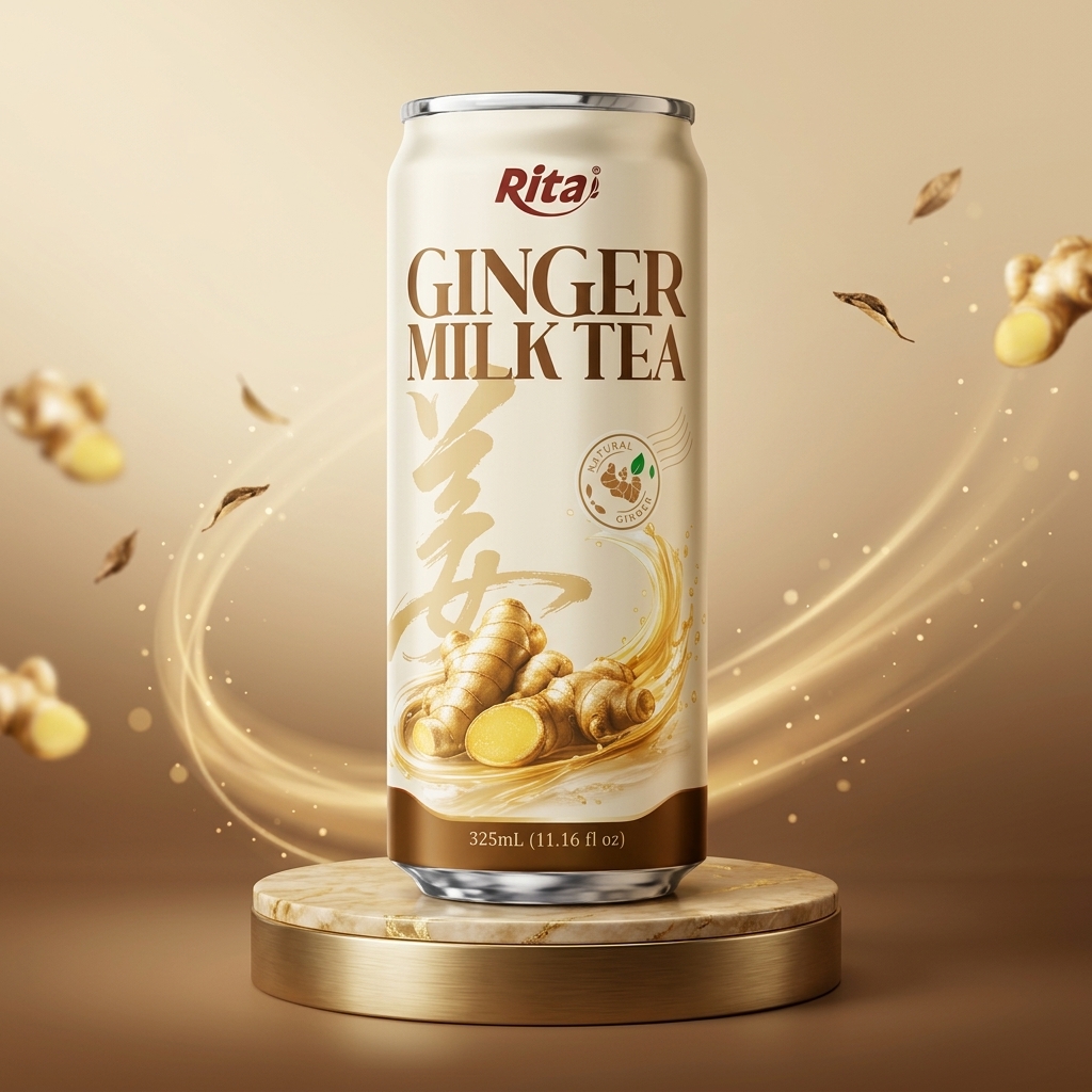 Rita Ginger Milk Tea Natural Black Tea 325ml Can