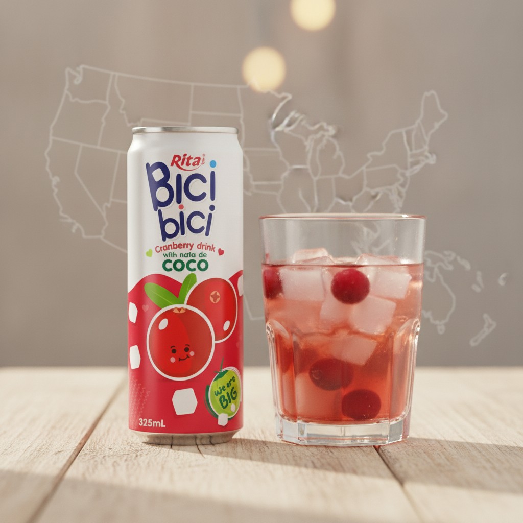 Market Overview: Cranberry Drink with Nata de Coco in the US and Europe
