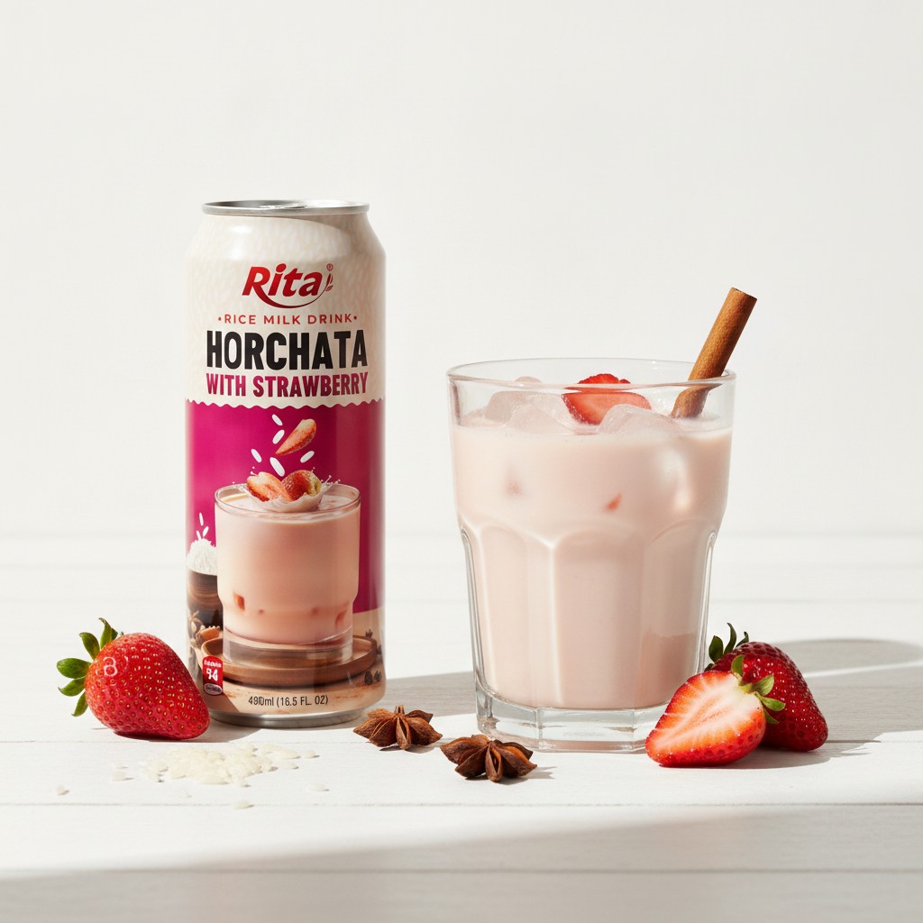 Understanding the Product: Supplier Wholesale 16.5 Fl Oz Cans Rice Milk Drink Horchata Mix Strawberry