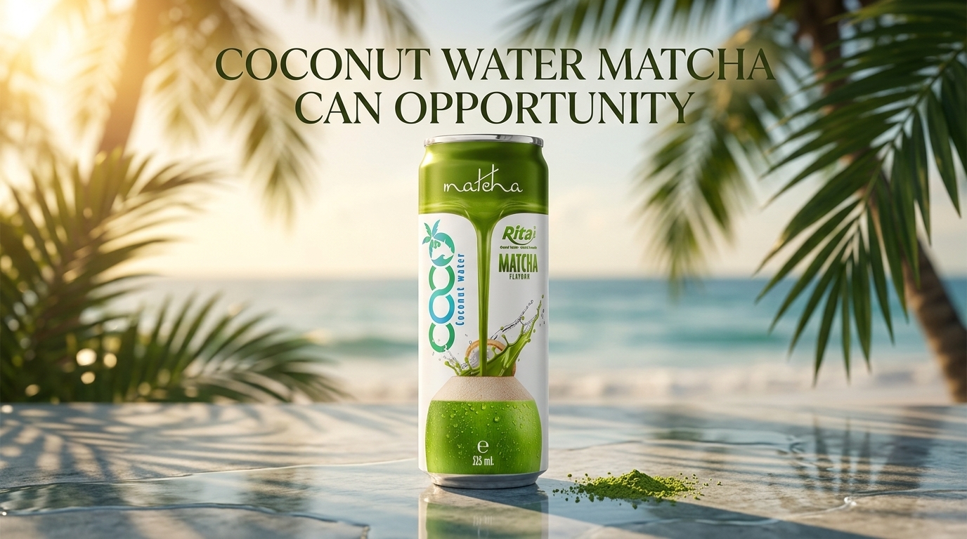 COCONUT WATER MATCHA CAN OPPORTUNITY