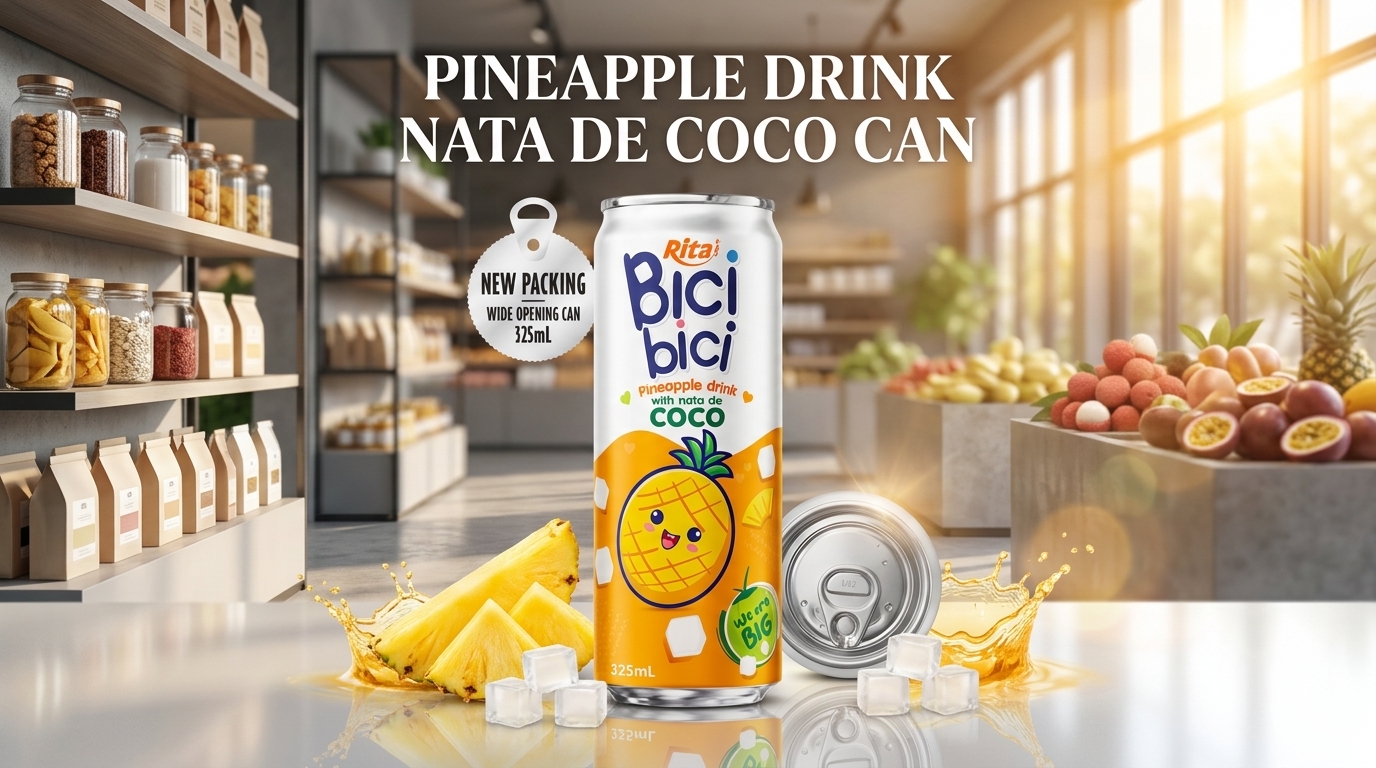 PINEAPPLE DRINK NATA DE COCO CAN