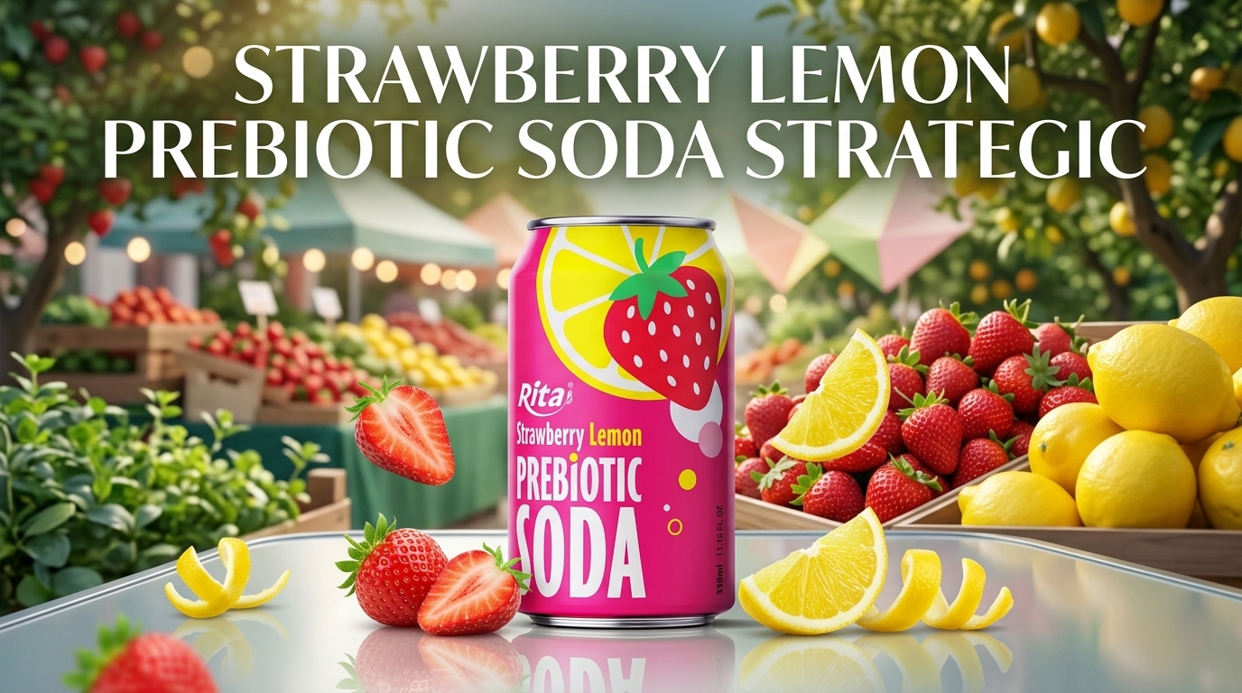 STRAWBERRY LEMON PREBIOTIC SODA STRATEGIC
