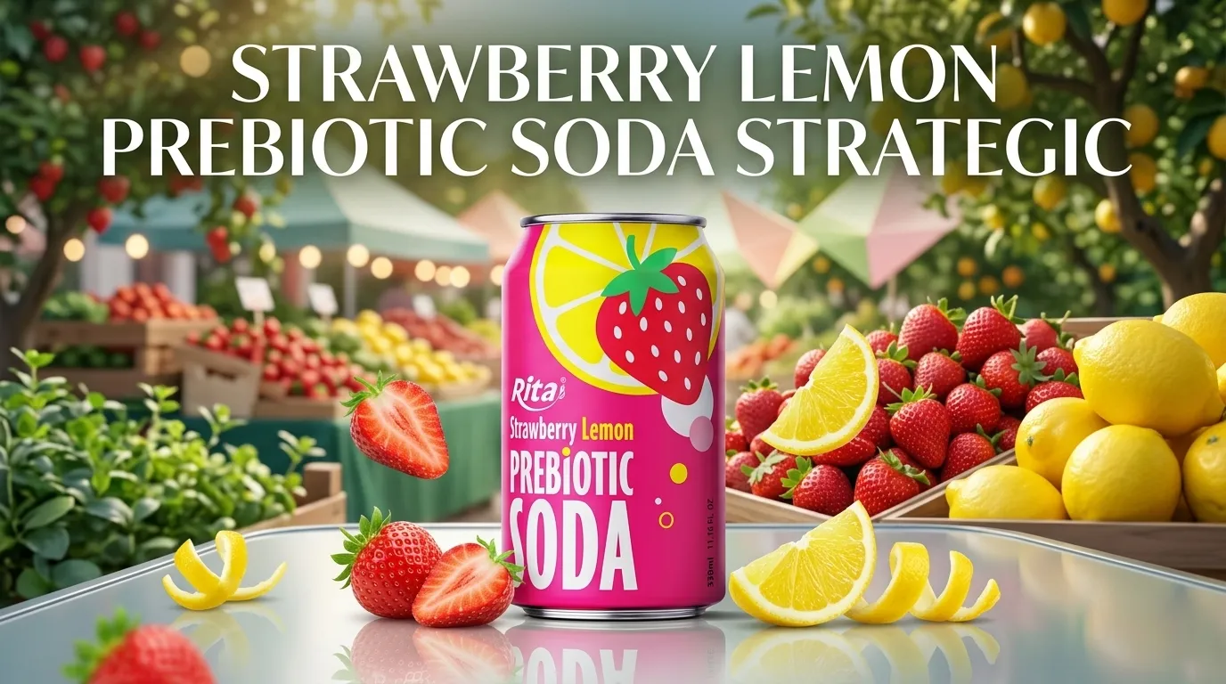 STRAWBERRY LEMON PREBIOTIC SODA STRATEGIC