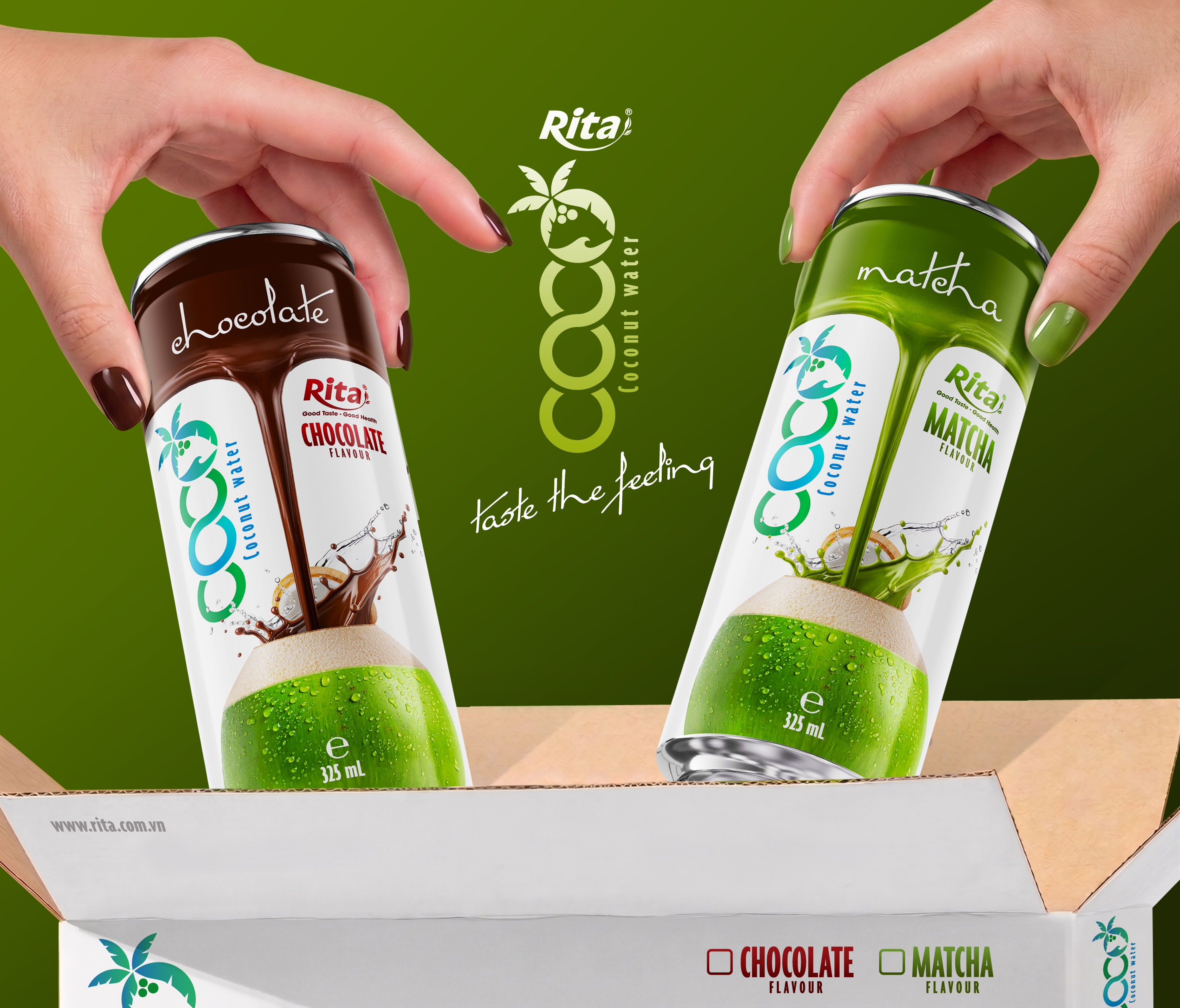 Coconut water with Chocolate Flavor 325ml sleek can Poster 2