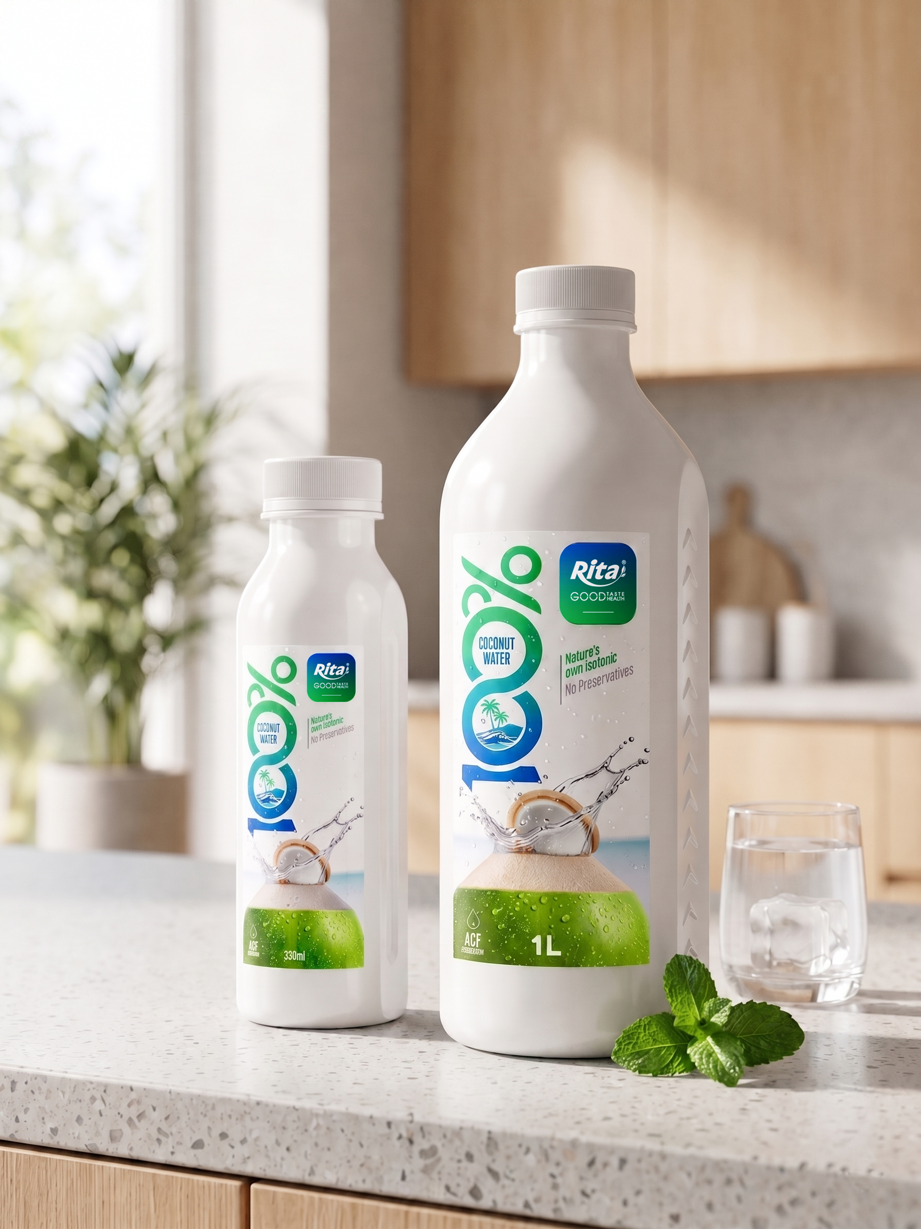 COCO 100% Natural Coconut Water 1L PET Poster 4