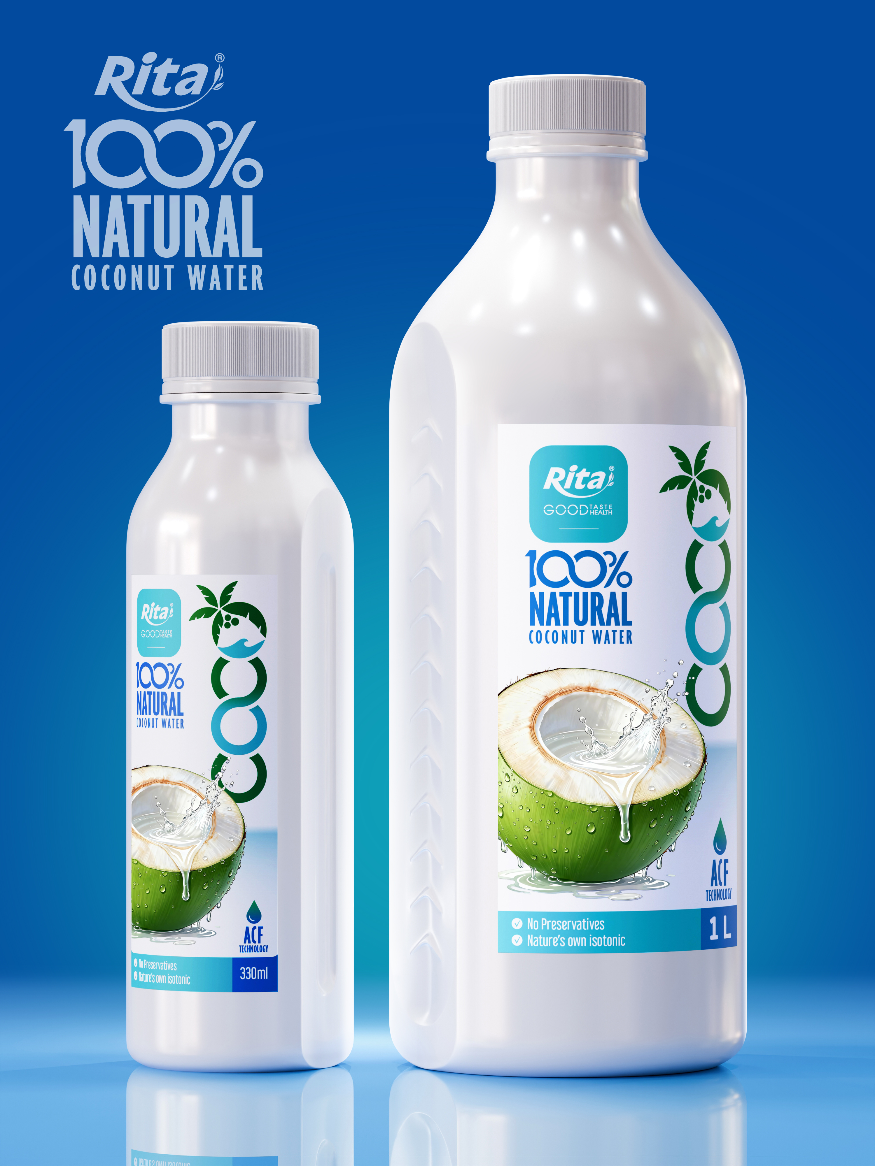 100% Natural Coconut Water 1L (33.8 fl oz) PET Poster 5