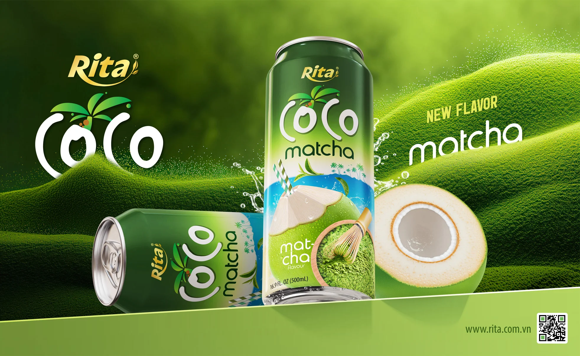 Poster Coco Matcha 500ml can