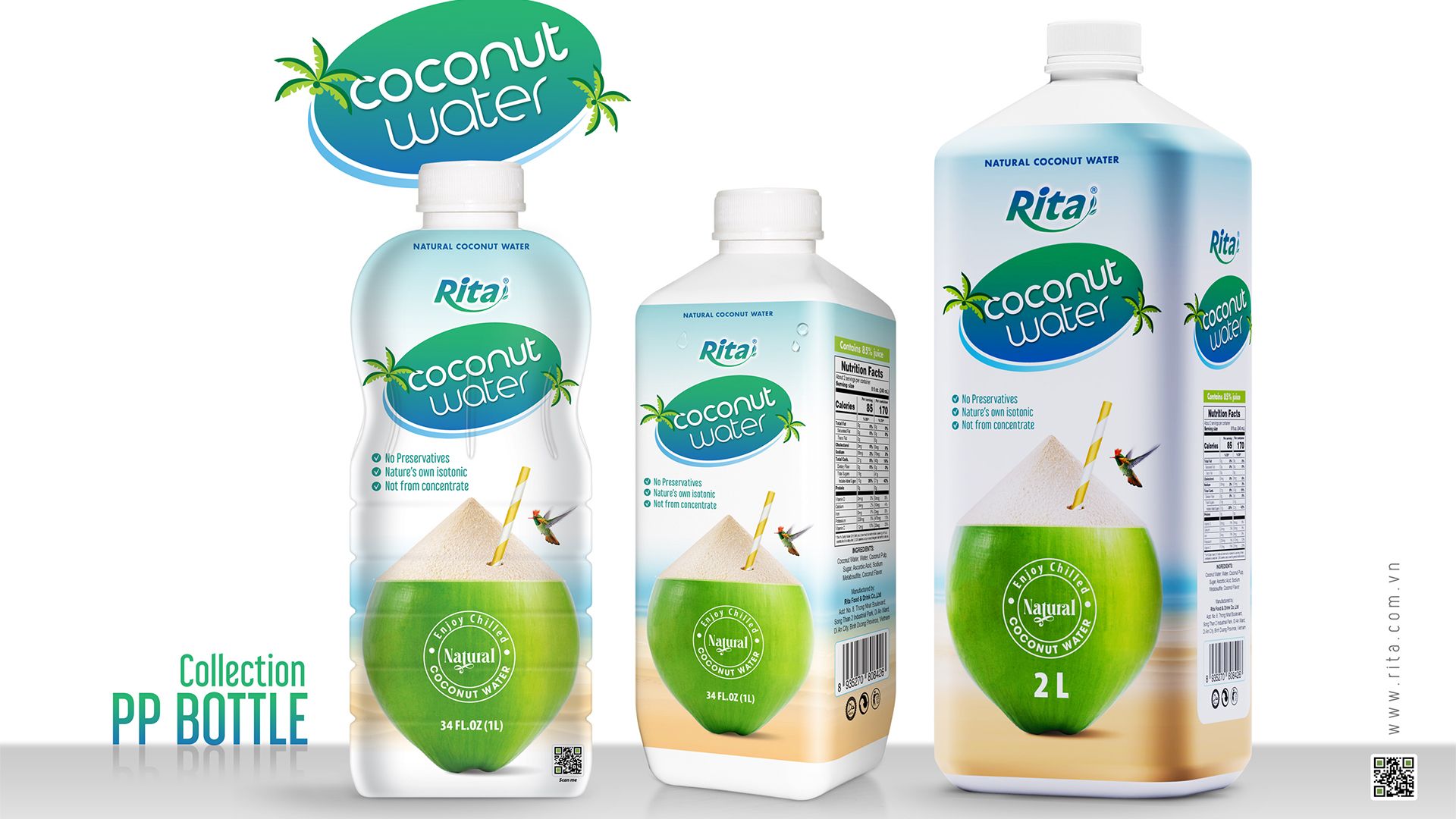 Banner Rita fresh electro coconut water