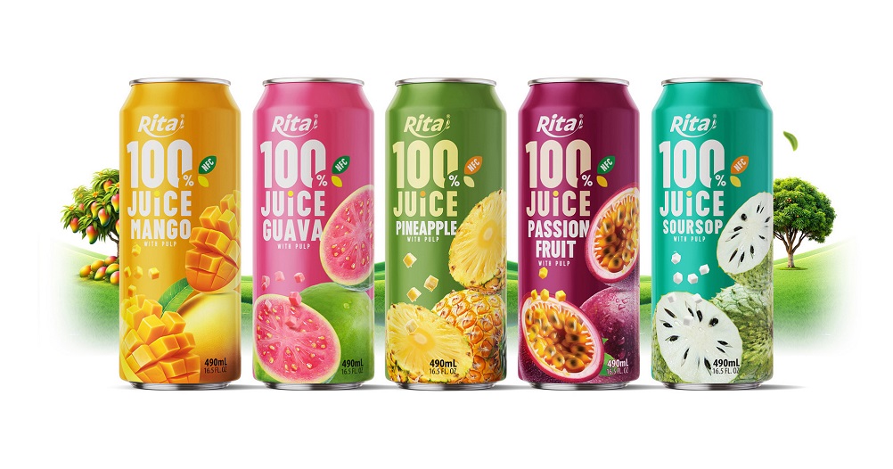 Rita 100% Juice with Pulp 490ml