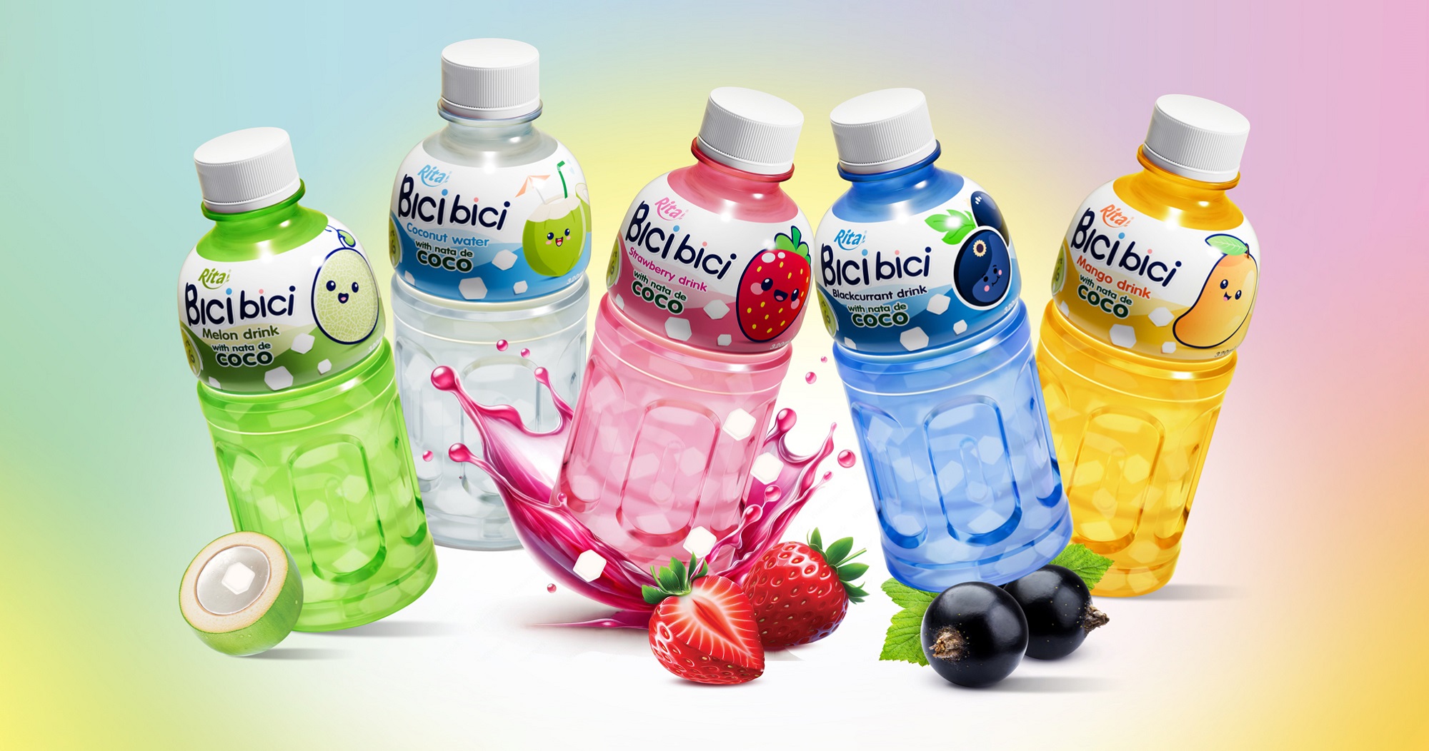 Rita Bici Bici - Fruit Juice with nata de coco Rita Bici Bici - Fruit Juice with nata de coco