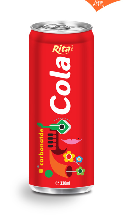 Rita Canned Carbonated Drink Cola Flavor 330ml Sleek Can