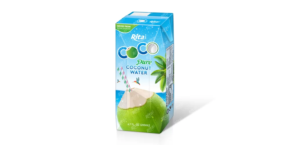 Beverage Supplies Coconut water 200ml aseptic - RITA Beverage