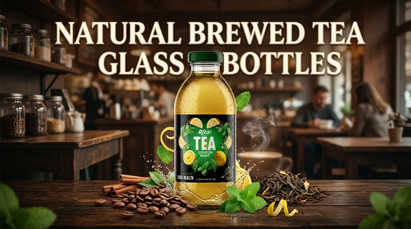 NATURAL BREWED TEA GLASS BOTTLES