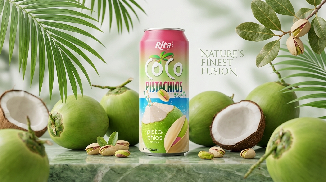RITA LAUNCHES NATURAL COCONUT WATER PISTACHIO DRINK