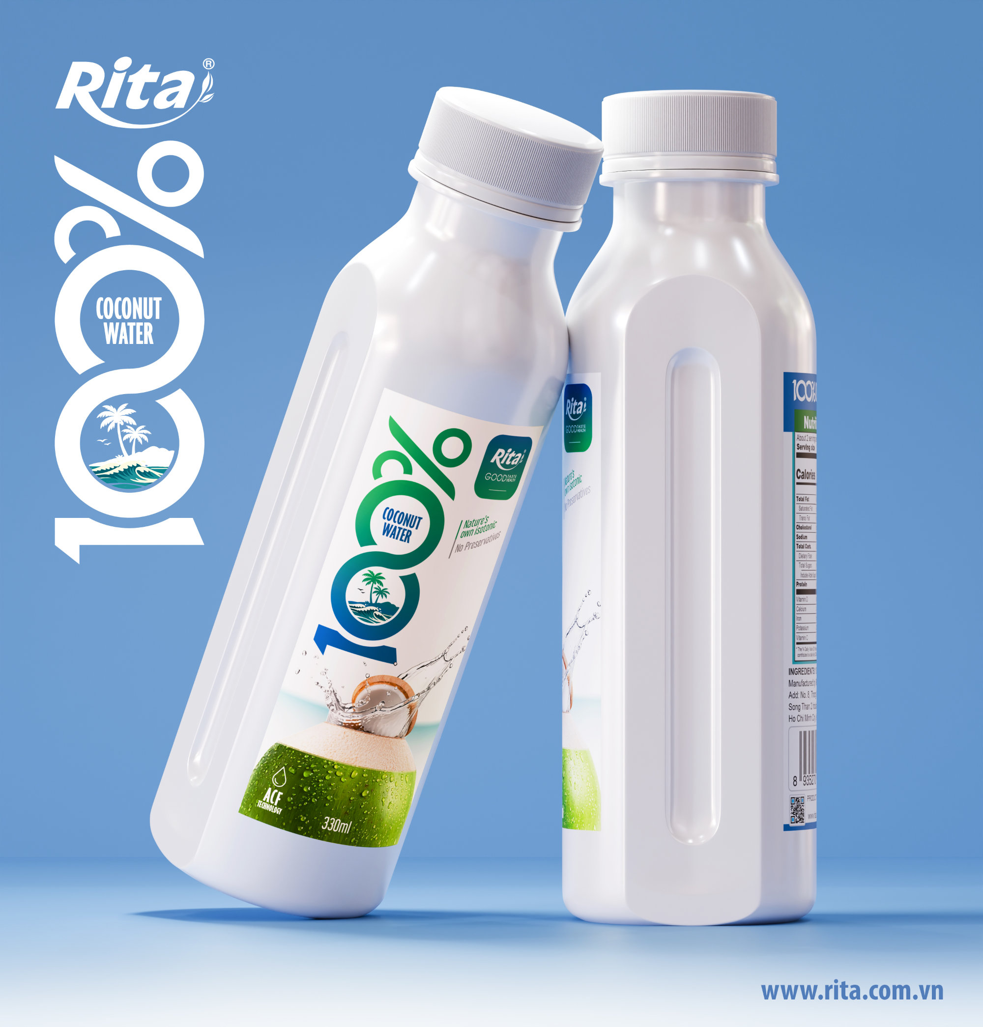 100% Fresh Coconut Water 330ml PET COCO AFC Poster 6