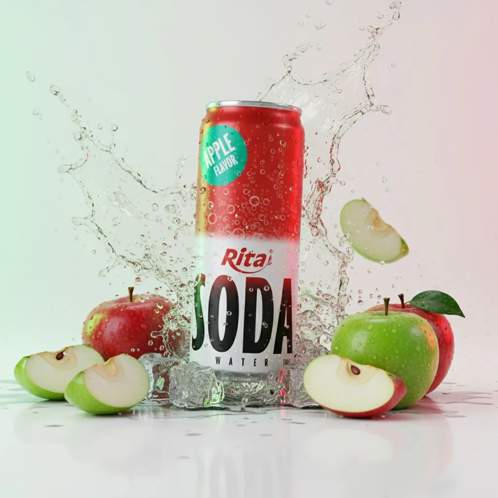 Sparkling Apple Soda Water Drink 320ml Can