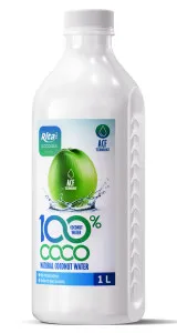 100% COCO natural coconut water 1L PET bottle ACF 100% COCO natural coconut water 1L PET bottle ACF