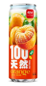 100 Natural Orange Juice Drink 325ml sleek can 100 Natural Orange Juice Drink 325ml sleek can