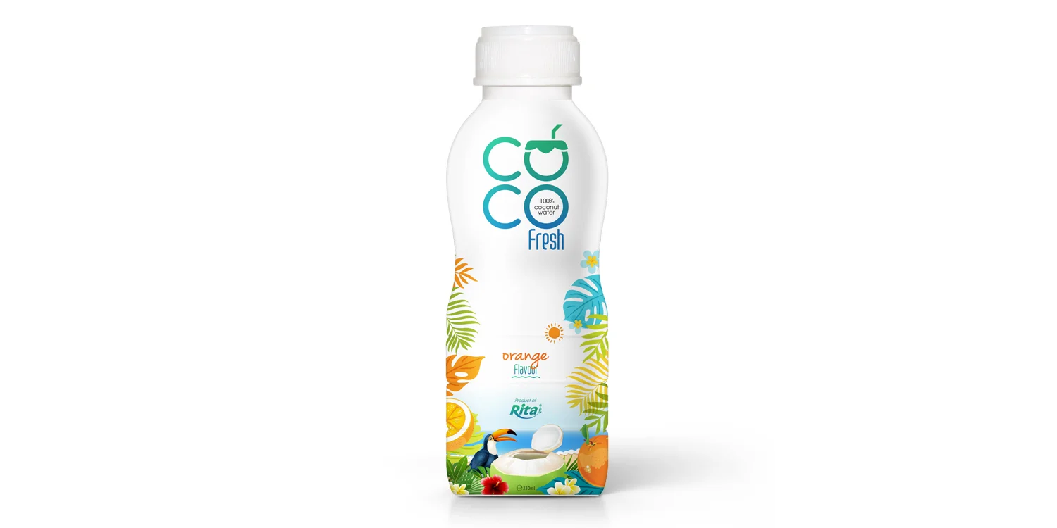 100 Coconut water fresh with orange