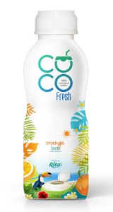 100 Coconut water fresh with orange