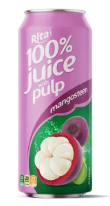 100 Mangosteen Juice with Pulp 500ml Cans